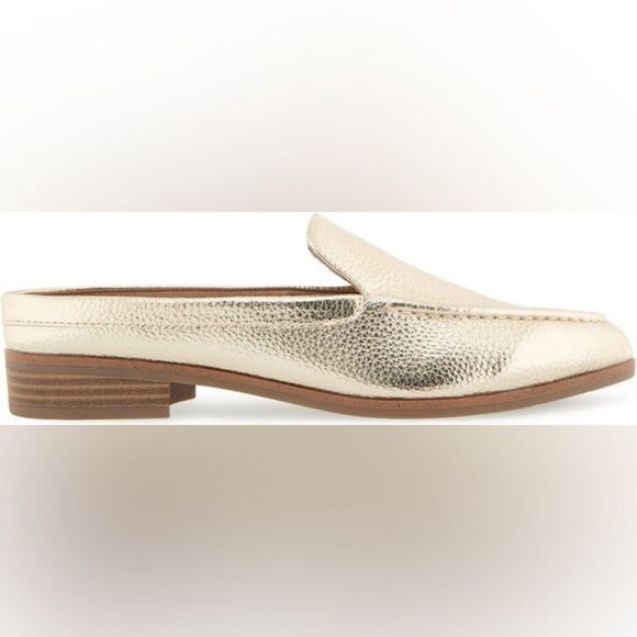 Aerosoles Enright Moc Toe Mule gold Women size 8.5 W NWT in box - Picture 4 of 13